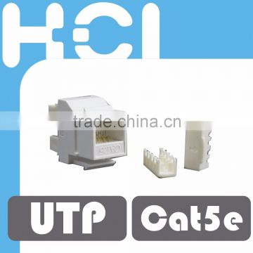 Cat 5e 180Degree UTP Modular Keystone Jack