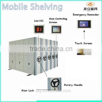 Electronic Mobile Aisle Shelving System/Steel Movable Shelves