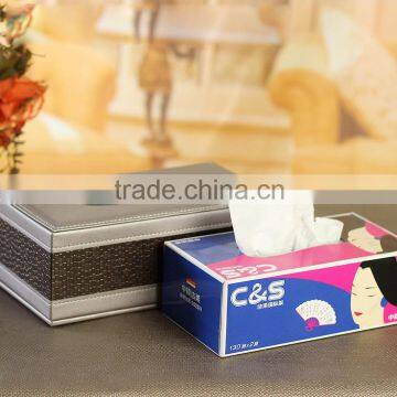 Wholesale European Tissue Boxes, Luxury Leather Silver Tissue Box photo-2