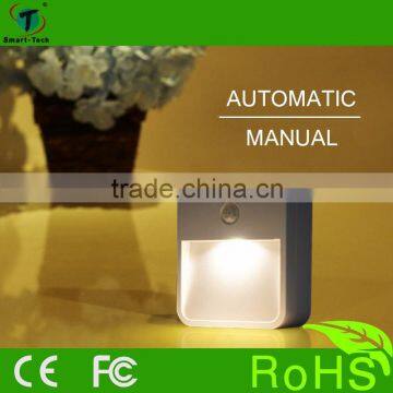 Battery powered motion sensor night light