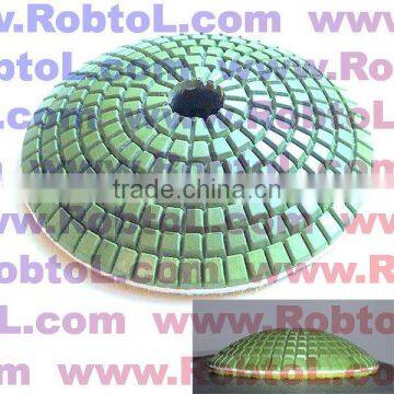 Diamond Curve Flexible Polishing Pad --STCD