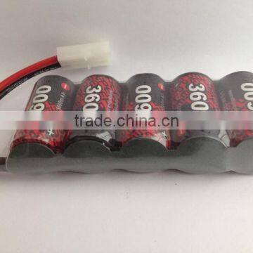 wholesale battery EP 4/5A 4.8v 2000mah rechargeable nimh battery pack airsoft gun and rc model