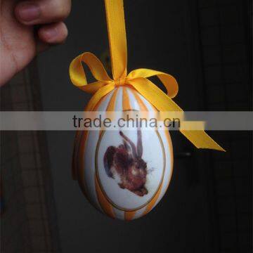Custom Artificial Decorative Ceramic Easter Egg Ornament photo-2
