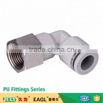 Wholesale JULY Manufactory Made High Quality Elbow Type Quick Connect Pipe Fitting With Screw Cap photo-2