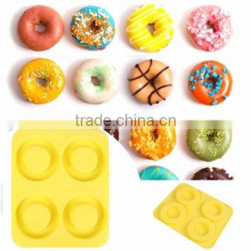 Hot Sell Silicone Bagels mold DIY Doughnut mold baking pan