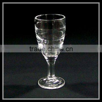 Crystal clear glass wine cup goblet glass stemware wholesale