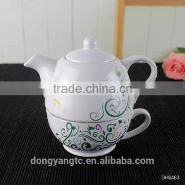 2017 Factory supplier wholesale custom design tea set ceramic teapot