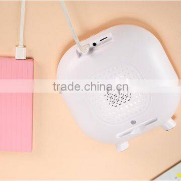 Desktop Makeup Mirror With Bluetooth Loudspeaker Box, USB Charge Table Lamp For Valentine Day photo-4