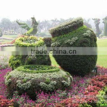 Hot Sale Little Green Sculpture Aritificial Simulation Plastic Fake Plant Sculpture photo-3