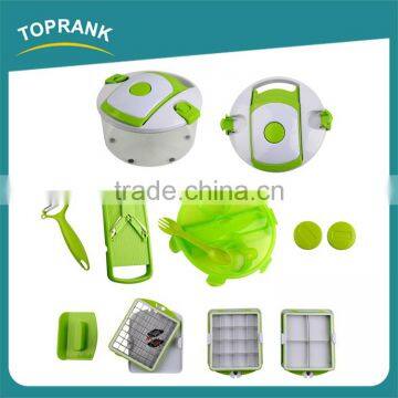 Mutil-function Plastic Chopped Fruit Vegetable Peeler Slicer Cutter Multi Manual Salad Maker photo-2