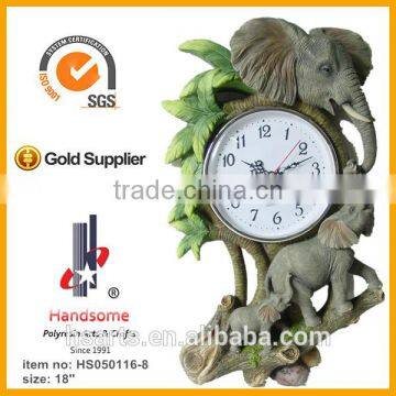 18 Inch Hot Sales Resin Clock 3d Last Supper Carving Wall Art Hanging Decoration photo-2