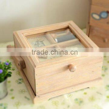 Portable Natural Wooden Tea Box photo-2
