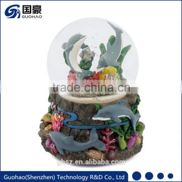 Promotional advertising dolphin Snow Globe