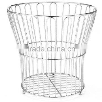 Muti-function Hotel Waste Basket, Metal With Chrome Plate photo-3