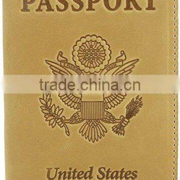 Genuine leather Tianhooo Leather Passport Cover & Holder for Men Women Passport Case