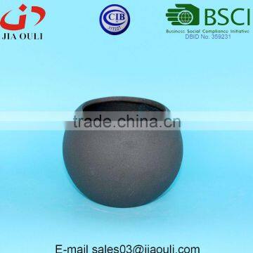 Natural Design Sand Surface Ball Shape Ceramic Planter for Garden photo-2