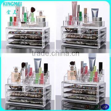 Acrylic Clear Makeup Organiser Cosmetic Storage 4 Drawers Jewellery Box photo-6