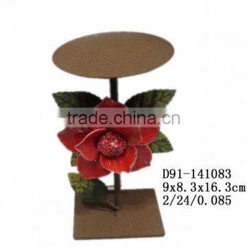 Ceramic flower candle stick holder