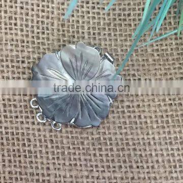 3 Rows 32 mm 925 Sterling Silver Necklace Jewellery Findings photo-2