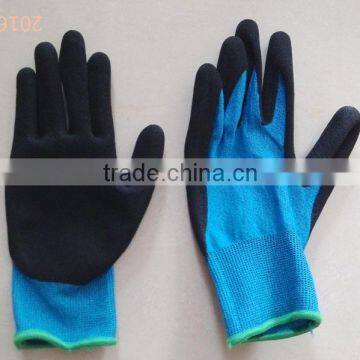 2016 Hot Sale Foam Sandy Finish Working Gloves