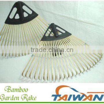 24 Tine Bamboo Grass Garden Leaf Rake