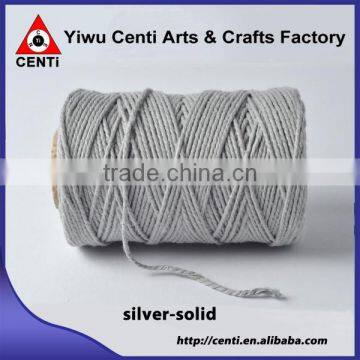 Wholeslae classical silver solid bakers twine for packing gift