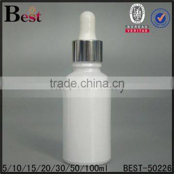 10ml empty essential oil glass dropper bottle fragrance perfume glass dropper bottle white wholesale cosmetic packaging