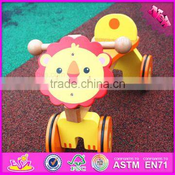2016 High Quality Baby Wooden Lion Toy Car W16A025 photo-5
