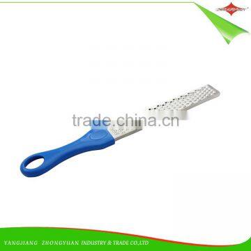 ZY-B11593 2 in 1 Stainless Steel Microplane Zester Grater With Plastic Handle photo-2