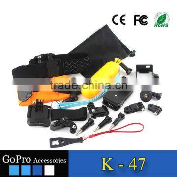 2016 Hot Selling 17 in 1 Kit Used for Gopros Heros 4 Accessories Bundle of Sports Camera Cases Action Camera Accessory photo-2