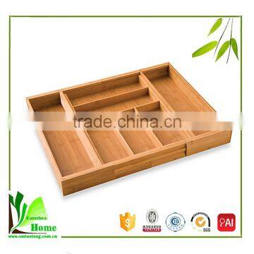 New Arrival Bamboo Flatware Storage Tray photo-5