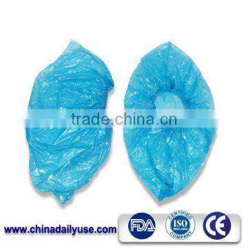 Disposable Medicial Plastic Foot Cover, Disposable PE Shoe Cover,Non Woven PE Disposable Blue Shoe Cover With CE Certificate photo-3