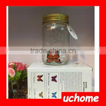 UCHOME Modern Glass Bright Butterfly Lamp Romantic Nightlight FOR Home Decoration Jar/Tank Butterfly Bottle Novelty Lighting