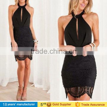 New Style Fashion Sexy Women Clothing Lace Stiching Sheath Dresses