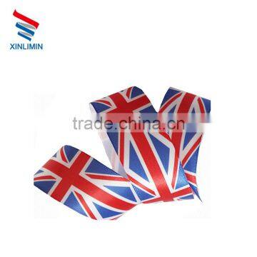 2017 new factory customized colorful satin ribbon printed logo