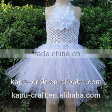 Fashion Children Fancy Tutu Dress New Frozen Tutu Crochet Dress for Wedding photo-2