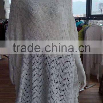 Wholesale Custom Fashion Apparel Woman Beautiful Wrap Front Cardigan Tassel Fringe Trim Designer Cardigan Sweater New Arrival photo-2