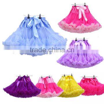 Hot Sale Baby Girls Teen Beautiful Chiffon Fluffy Pettiskirts Tutu Princess Party Skirts Ballet Dance Wear Pettiskirt