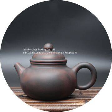 Pure Handmade Ceramic Family Kungfu Tea Pot Chinese Qinzhou Nixing Pottery Clay Pot