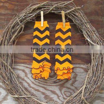 Wholesale Toddlers Kids Knitted Leg Warmers Baby Cotton Ruffle Stripes Legging photo-4