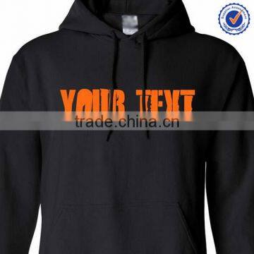 100% Cotton Mens Plain Pullover Hoodie With Your Logo