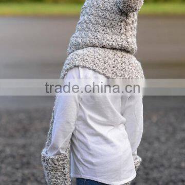 Wholesale Fashion Knit Scarf With Pockets Baby Scarf photo-5