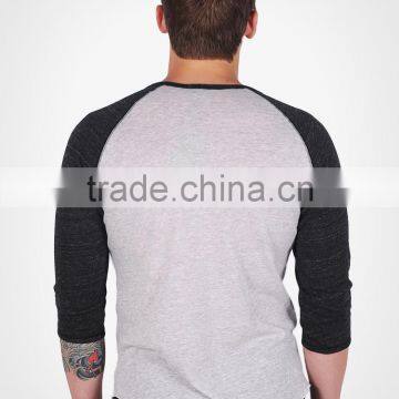 Two-color Long Sleeve T-shirt, Long Sleeve Baseball t Shirt photo-2