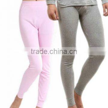 2017 New Arrival Personalized Private Label Your Own Brand Design Cotton V-neck Long Sleeve Undershirts Lady Thermal Underwear photo-2