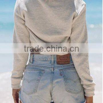 Women's Cotton Caftans Drawstring Hoodie Hooded Neck Fit Crop Top photo-4