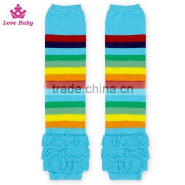 Newest Fashion Cotton Leg Warmer Kid Stripes Knitting Leg Warmer Socks