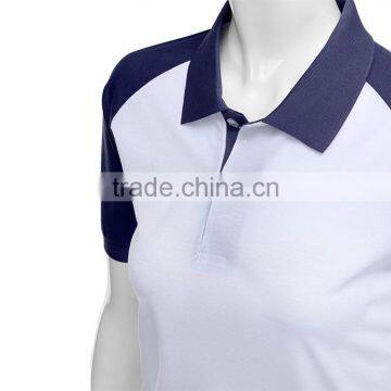 Ladies Cut And Sew Different Color Uniform Dry Fit Wholesale Blank Polo Shirt Design photo-5