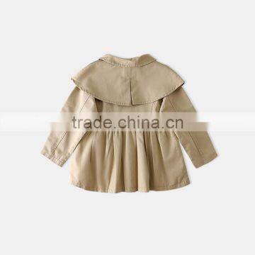 S60606B 2017 New Children Cotton Windbreaker Baby Girls Autumn Cloak Coats photo-5