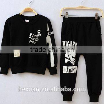 Lovely Kids Autumn Clothing Set Fashion Children Cotton 2 Pcs Clothes Set Long Sleeve Solid Top And Stripes Pant Set photo-2