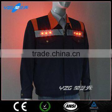 Flashing Led Safety Worker Jacket